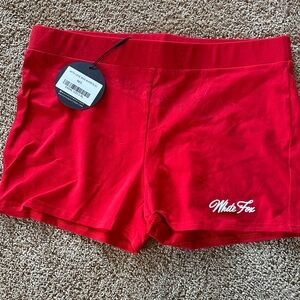 White Fox Boutique Vibrant Red Athletic Shorts